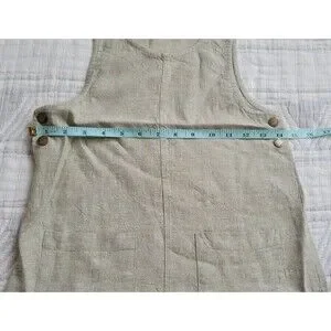 Rylee and Cru linen dress overall light green 6/7y nwt